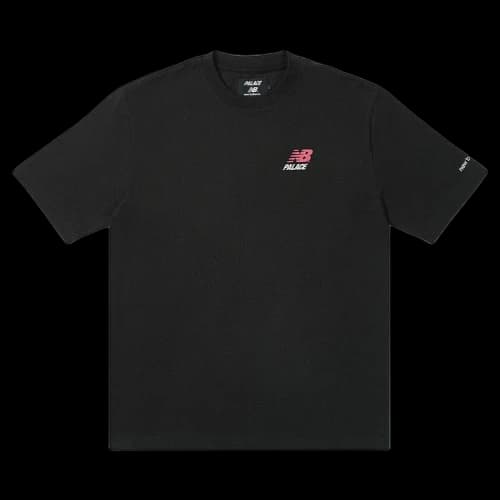 Palace x New Balance Logo T-Shirt 'Black'