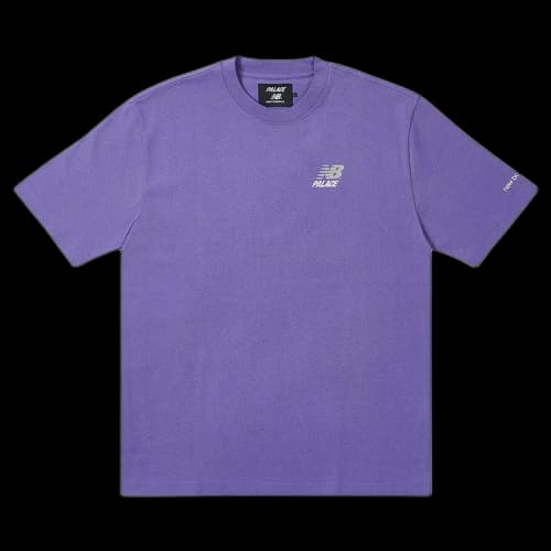 Palace x New Balance Logo T-Shirt 'Purple'