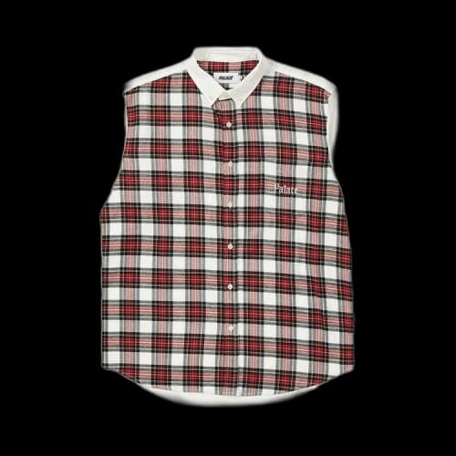 Palace Check Panel Chambray Shirt 'White'