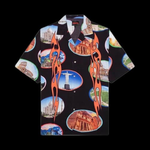 Pleasures 7 Wonder Camp Shirt 'Black'