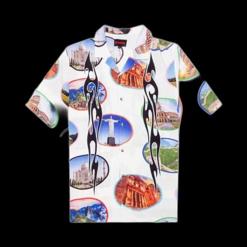 Pleasures 7 Wonder Camp Shirt 'White'