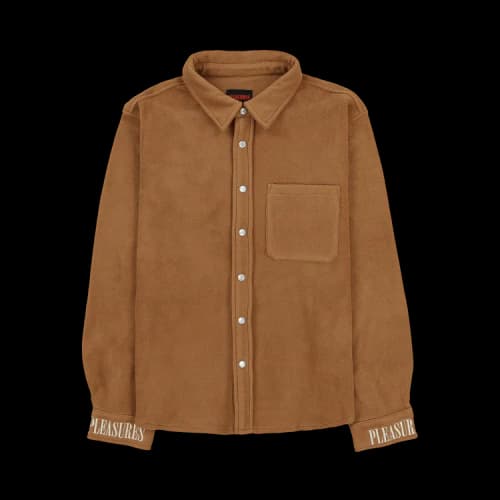Pleasures Equator Work Shirt 'Camel'