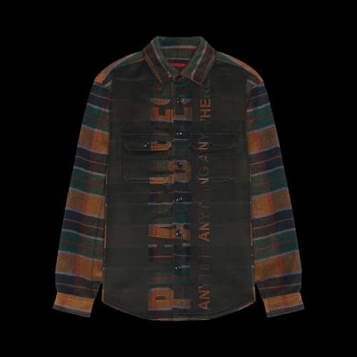 Pleasures Anytime Work Shirt 'Olive'
