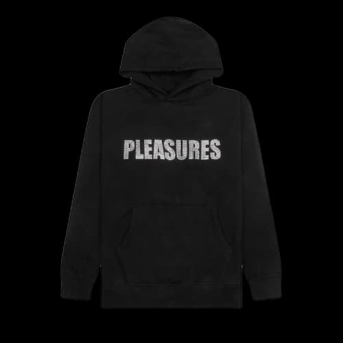 Pleasures Rhinestone Impact Hoodie 'Black'