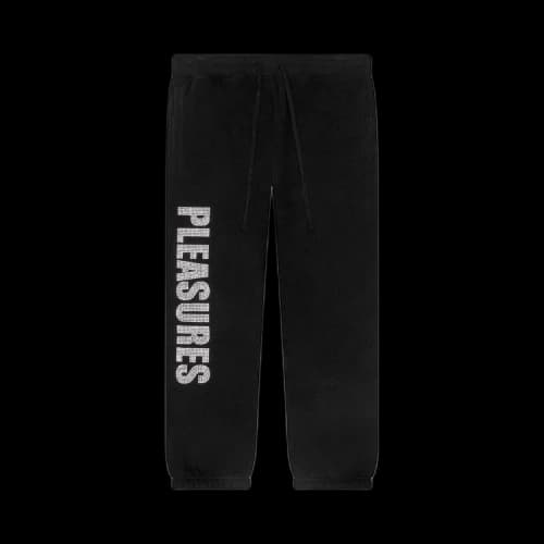 Pleasures Rhinestone Impact Sweatpants 'Black'