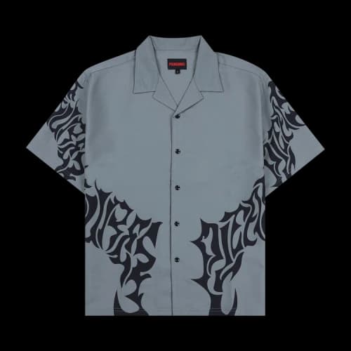Pleasures Bio Button Down Shirt Grey