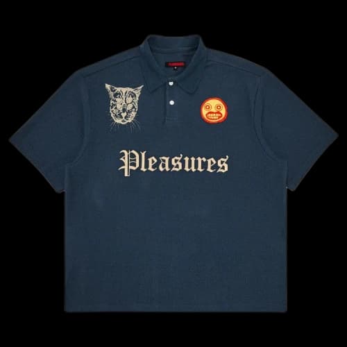 Pleasures Wyatt Boxy Polo 'Blue'