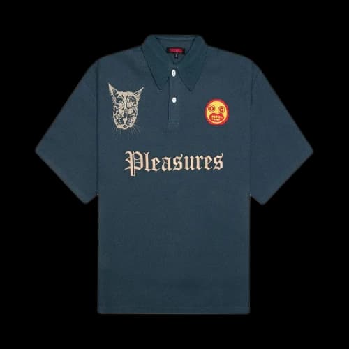 Pleasures Wyatt Boxy Polo 'Navy'