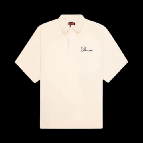 Pleasures Zen Terry Boxy Polo 'Off White'