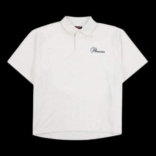 Pleasures Zen Terry Boxy Polo 'White'