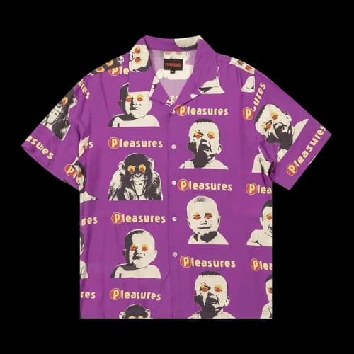 Pleasures Head Button Down 'Purple'