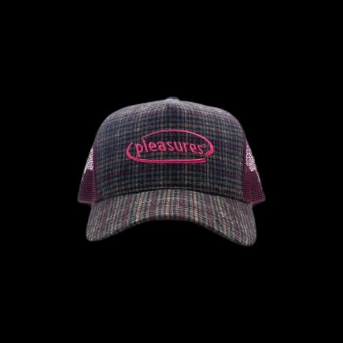 Pleasures Happier Plaid Trucker 'Maroon'