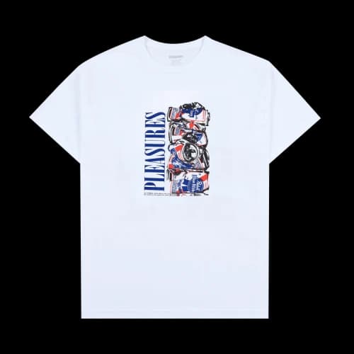 Pleasures Six Pack T-Shirt 'White'