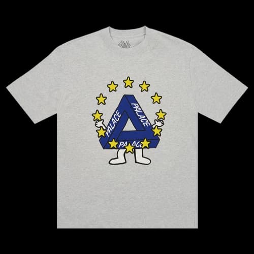 Palace Missing EU T-Shirt 'Grey Marl'