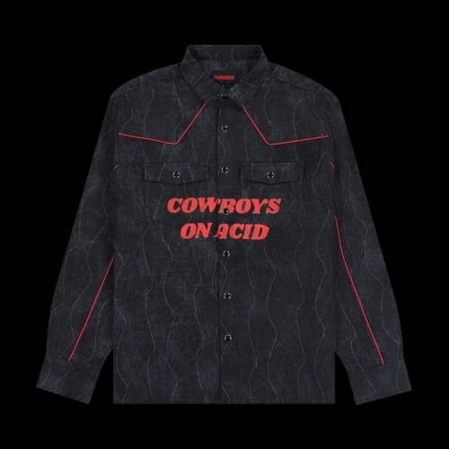 Pleasures Acid Cowboy Denim Shirt 'Black'