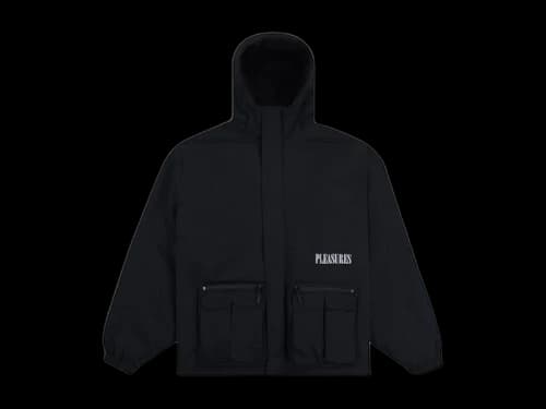 Pleasures Run Hooded Jacket Black