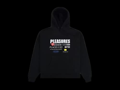Pleasures Grass Fed Hoodie Black