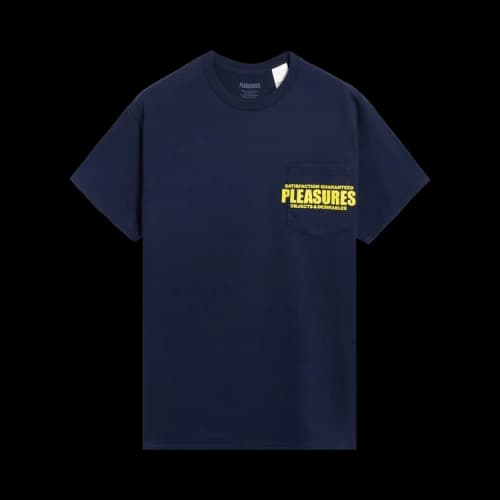 Pleasures Staff Pocket T-Shirt 'Navy'