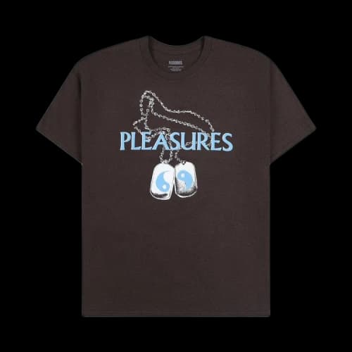 Pleasures Dog Tags T-Shirt 'Brown'