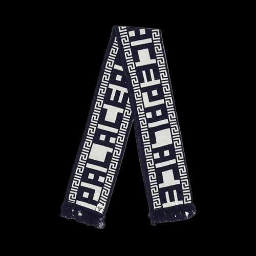 Palace Major Fret Scarf 'Navy/Cream'