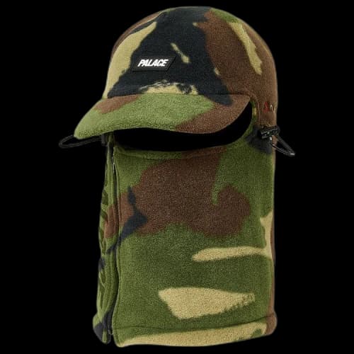 Palace Polartec Peaked Face Warmer 'Woodland DPM'