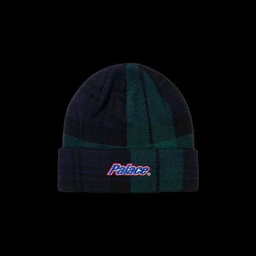 Palace Lowercase Cuff Beanie 'Blackwatch Check'
