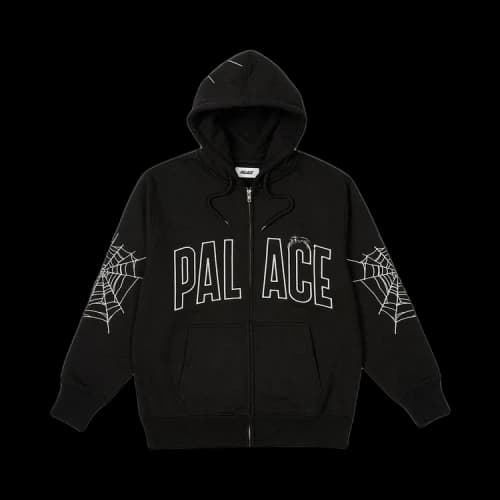 Palace Spider Zip Hood 'Black'