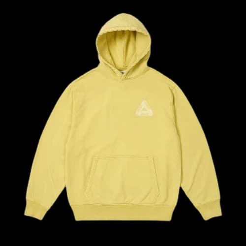 Palace Washed Out Tri-Ferg Hood 'Yellow'
