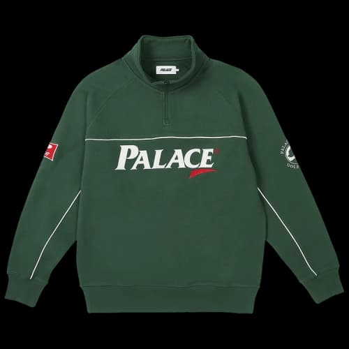 Palace Par 1/4 Zip Funnel 'Huntsman'