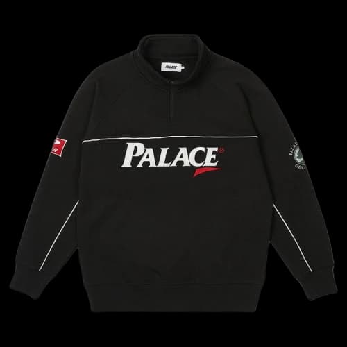 Palace Par 1/4 Zip Funnel 'Black'