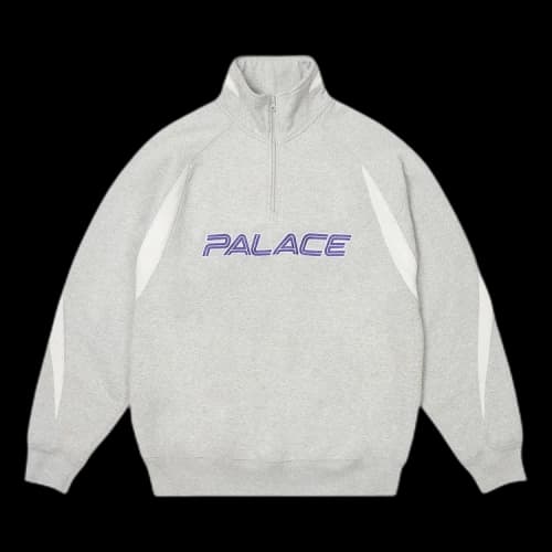 Palace Isn't It 1/4 Zip 'Grey Marl'