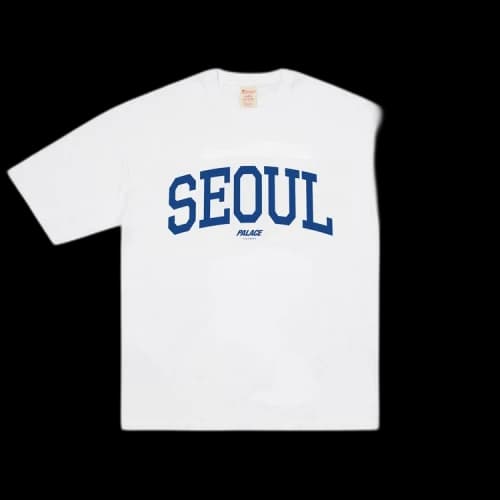 Palace Champion Shop T-Shirt Seoul 'White'