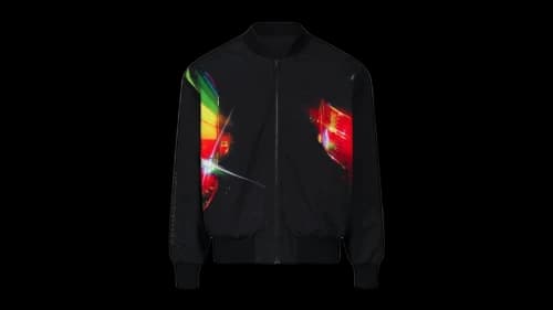 Pleasures Daft Club Reversible Bomber Jacket Black