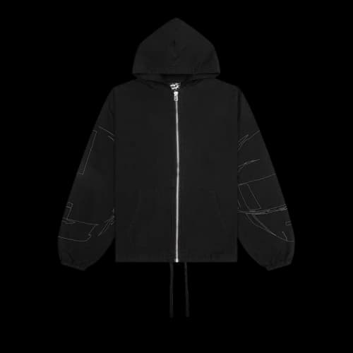 Pleasures Digital Zip Poncho Hoodie 'Black'