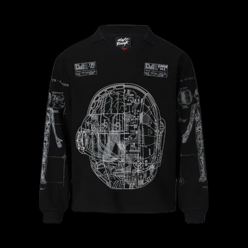 Pleasures Schematic Long-Sleeve Polo 'Black'