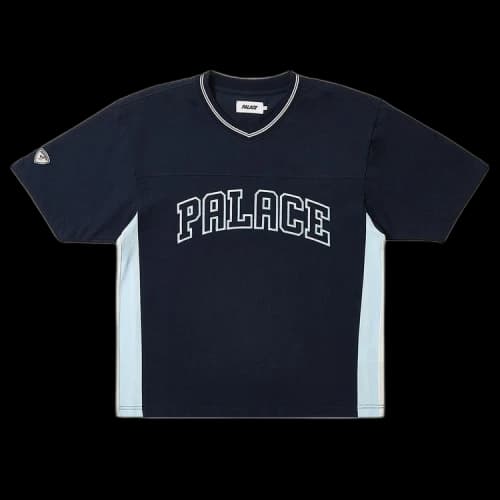 Palace Panel V-Neck Jersey 'Navy'