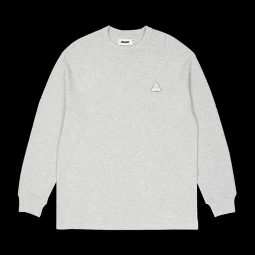Palace Waffle Long-Sleeve 'Grey Marl'