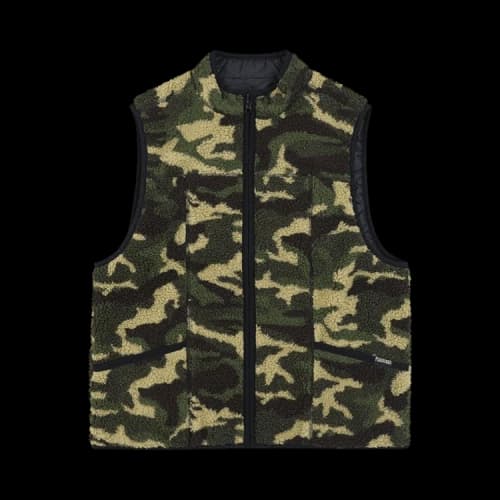 Pleasures Felis Reversible Vest 'Camo/Black'
