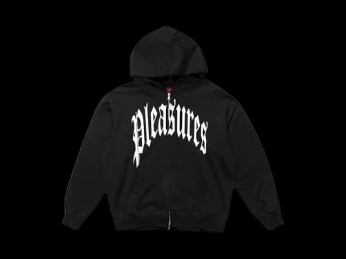 Pleasures Twitch Zip Hoodie Black