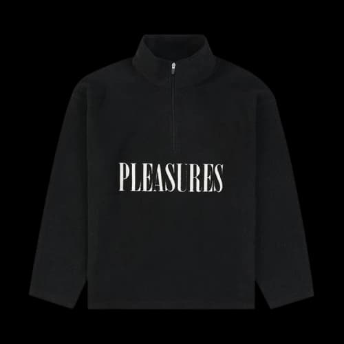 Pleasures Onyx Half Zip Polar Fleece 'Black'