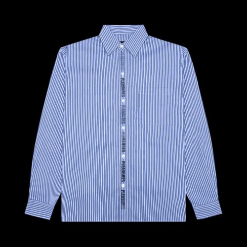 Pleasures Impact Button Up 'Blue'