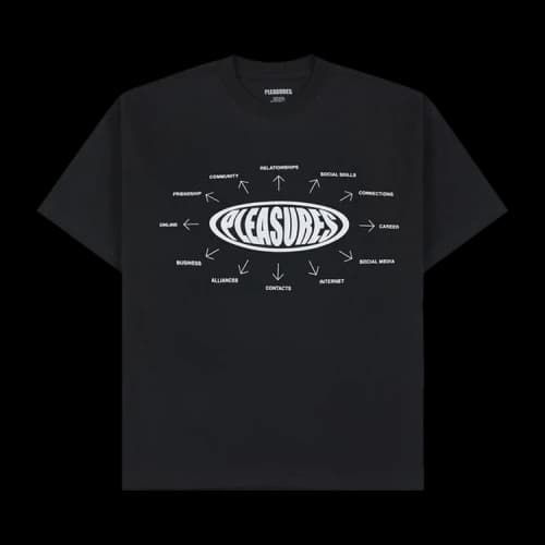 Pleasures Overview Logo T-Shirt 'Black'