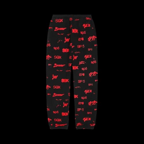 Sp5der Sex AOP Sweatpant 'Black'