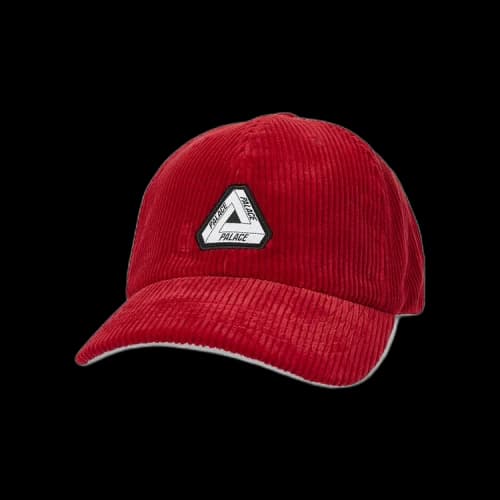 Palace Cord Tri-Ferg Patch 6-Panel 'Red'