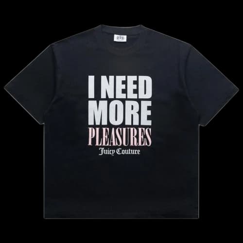 Pleasures x Juicy Couture Heavyweight T-Shirt 'Black'