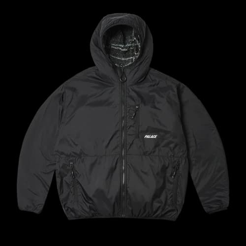 Palace Reversible Check Fleece Jacket 'Black'