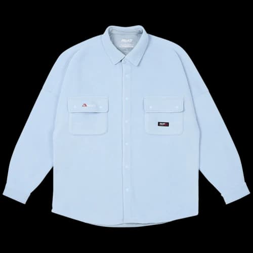 Palace Polartec Drop Shoulder Shirt 'Crystalized Blue'