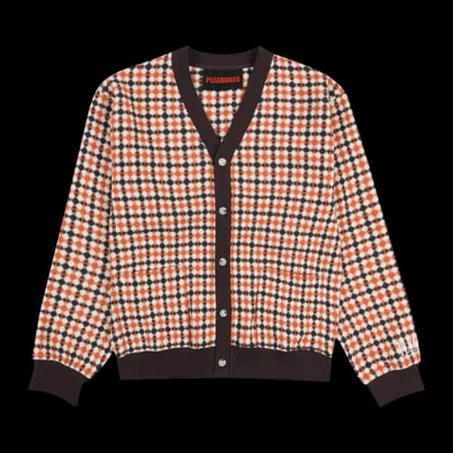 Pleasures Misquote Cardigan 'Orange'