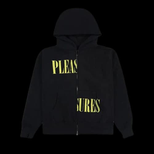 Pleasures Split Zip Hoodie 'Black'