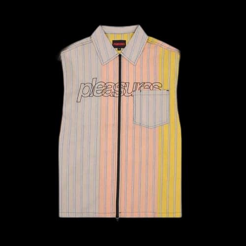 Pleasures Garner Zip Shirt 'Peach'